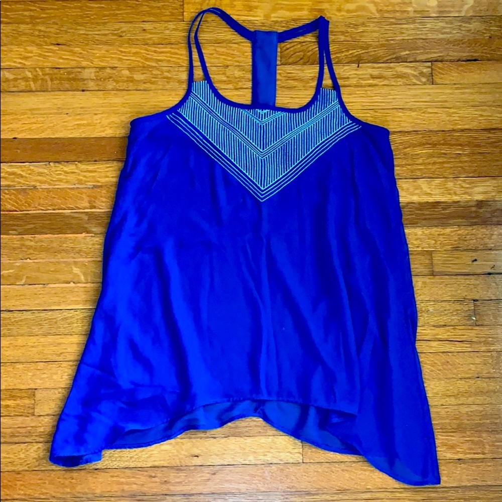 Studio Y royal blue tank blouse